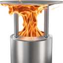 Solo Stove Mesa XL Heat Deflector, with 3 Detachable Legs, Accessory for Mesa XL Fire Pit, Captures and redirects Warmth, 304 Stainless Steel, (HxDia) 6 x 10.5 in, 1.4 lbs