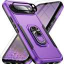 for Google Pixel 10 Pro Case [15 FT Military Grade Drop Protection] with Screen Protector & Lens Protector Heavy-Duty Shockproof Kickstand Case for Pixel 10 Pro Purple