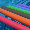Chochkees White Pool Noodles 52" x 2.5" Inch Swimming Solid Core Foam Tube, Floating Thick Noodles for Floating, Pool Accessories, 12-Pack