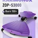 Waist Twister Machine Exercise, Ab Twist Board with Smart LED Digital Counter, Supports 300 lbs, Noiseless, Anti-Slip, Compact Portable for Home Gym Workout Equipment