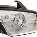 Headlights Assembly Compatible With 2005 2006 2007 Ford Focus Replacement Headlamp, Driver and Passenger Side,Pair Chrome 05-07 Focus Head Light