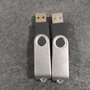 2 Pack 64GB USB Flash Drive USB 2.0 Thumb Drives Jump Drive Fold Storage Memory Stick Swivel Design - Black