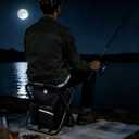 Folding Camping Chair Stool Backpack with Cooler Insulated Picnic Bag, Portable Hunting Fishing Multifunction Chair for Outdoors Hiking Hunting Travel (Black), 16.77 Inch X 13.85 Inch X 10.53 Inch