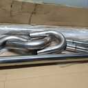 JY PERFORMANCE 2.5 Inch Universal T304 Stainless Steel Exhaust Pipe Tubing Kit 16 Gauge Custom Straight U Bend 45 & 90 Degree Mandrel 8PCS