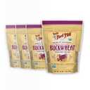Bob's Red Mill Organic Gluten Free Buckwheat Groats, 16oz (Pack of 4) - Non GMO, Whole Grain, Vegan, Kosher. Best By: 24/09/2025