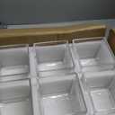 6 Pack Square Glass Vases 5 x 5 x 5 Inch, Clear Cube Flower Vases for Centerpieces, Candle Holders for Wedding Party Home Decor