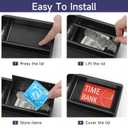 Center Console Organizer for Toyota Tacoma 2024 2025 Accessories Armrest Hidden Storage Box Secondary Insert Tray