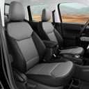 for Ford Maverick Seat Covers XL XLT Lariat Lobo Tremor 2022 2023 2024 2025 2026, Custom Fit Luxury Car Seat Covers Full Set for Ford Maverick, Waterproof Car Seat Cover, Black Gray