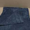 MIULEE Decorative Throw Pillow Covers for Couch Bed Livingroom 18x18 Inch Set of 2 Blue Boho Accent Throw Pllows Broadside Striped Patchwork Soft Corduroy Spring Coastal Pillowcases