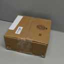 Amazon Basics Ceramic Space Heater, Portable Mini Heater for Office Desk, 500W, With Tip-Over Protection, Lightweight 1.4 lbs, White, 5.9"D x 3.2"W x 6"H