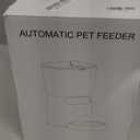 Automatic Cat Feeder, Cat Food Dispenser with Stainless Steel Bowl, Timed Portion Control 20 Portions 6 Meals Per Day, Voice Recorder, Dual Power Supply for Small Dogs (Black)