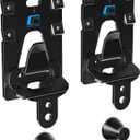 HOME VISION No Stud/Studless TV Wall Mount Bracket for 26-100 Inch Flat/Curved Screens, Universal VESA, 200Lbs Capacity, Fits Drywall, Wood, Concrete, Brick, 1.18" Slim, Renter-Friendly, HV1402