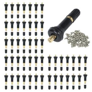 50Pcs TPMS 20008 Rubber Snap-in Valve Stems Tire Valve Stem Replacement VS 950 VS950 15263240 for GM Chevy