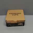 Espresso Cups 4-Piece set, 4 OZ Double Spout Cup with Handle, Espresso Shot Glass with V-Shaped Spout for Espresso Machine, Milk Cup (Espresso cups)