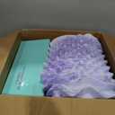 Dual Layer 4 Inch Memory Foam Mattress Topper Twin XL - 2 Inch Gel Memory Foam and 2 Inch Pillow Top Mattress Pad, 7-Zone Egg Crate Twin XL Size Mattress Topper(White)