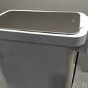 EKO Hudson Slim 50L / 13.2 Gal Stainless Steel Step Trash Can, Matte White