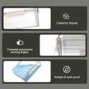 Eclirgan Food Storage Containers,Plastic Food Containers with Lock/Lids,Nesting Freezer Storage Set with Airtight/BPA Free for Pantry/Kitchen/Meal-prep(2/4/8.4 Cup) (White)