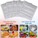 DOITOOL Reusable Insulation Bags 50PCS Insulated Shipping Thermal Box Liners Metalized Box Liners Waterproof Insulated Shipping Container for Camping Picnic (20x20CM), One Size