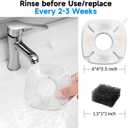 32 Pcs Cat Fountain Replacement Filter, Compatible with Veken 95oz/2.8L Automatic Pet Fountains