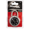 Master Lock 1500D Combination Padlock, 19 mm, Black Dial, Preset Combination Locker Lock, 3/4 in