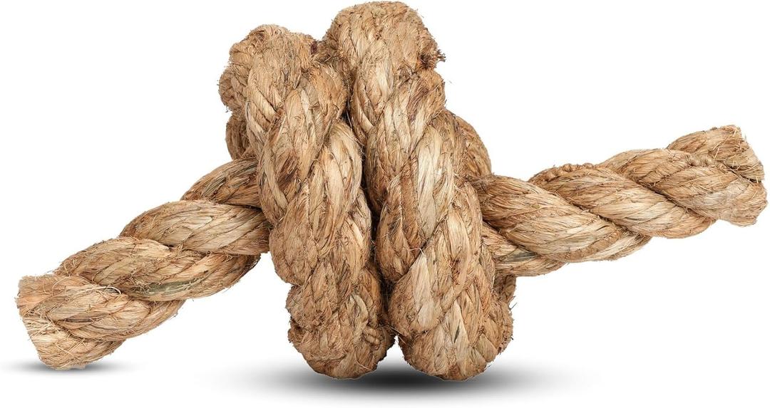 Decorative Door Stopper, Handmade Sisal Sailor Knot Door Stop with Handle, Heavy Weighted 1.9 lbs Doorstop for Bottom of Door, Farmhouse Nautical Home Decor for Bedroom Living Room (12 Inch) (Natural)