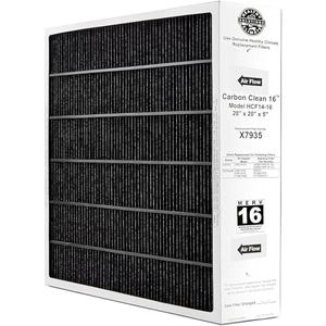 2 Pack7935 MERV 16 20x20x5 Inche Air Filter Bundle,Carbon Clean Healthy Climate,Replacement Filter Media for HCC14-23 Lennox & Honeywell FC100A1011/FC200E1011,7935 20x20x5 Inches merv 16 filter