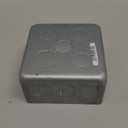 RACO 239 4 in. Square Plenum Box, Eleven 1/2 and Five 3/4 in. Knockouts, Drawn, 2-1/8 in. Deep, Gray