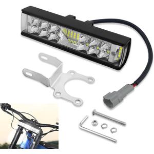 60W Headlight Kit with Headlamp Mount Bracket, 6000K White Flood Light for Sur-Ron Light Bee X/S and Segway X160 X260