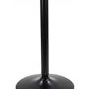 KKTONER Round Bar Table 23.6-Inch Top for Cocktail Bar Pub Dining Bistro (28.7H, Black)