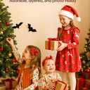 PATPAT Multipack Girl Toddler Dresses Sleeveless Flamingo Striped Toddler Casual Dresses (18-24 Months, Red Christmas)