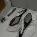 LKV Motorcycle Rear View Mirrors with Turn Signals LED Compatible with Honda CBR250R CBR300R CBR500R CBR600RR CBR600 F4 F4I CBR1000RR Rear Mirror Replacement