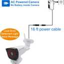 CasaCam VC5000, Add-on Camera for VS5802/VS5102A/VS5072/VS5002, 1080p FHD AC Powered Camera, Weather Proof, nightvision, Two-Way Audio Available