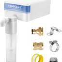 Pool Filler, Pool Water Leveler Auto Fill, Automatic Pool Filler, Auto Fill for Pool, Spa, Pond, Auto Filler Water Level Control, Maintains Water Level Stability (3/4IN Gray with White Box)