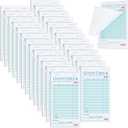 60 Pack Guest Check Books Bulk Server Note Pad Numbered Waitress Notepad, Total 3000 Sheets 3.5 x 6.75 Inch Blue Food Receipt Book, Server Order Paper for Bars Cafes Restaurant Food Trucks