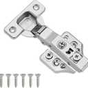 4 Pack Full Overlay Soft Close Cabinet Hinges 105 Frameless 3 Way Adjustable Soft Close Hinges for Cabinet Doors Kitchen Cabinet Door Hinges with Screws