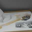 Golden Desk Lamp Night Light Cool Table Lamp Modern Gold Lamp for Desk in Bedroom Hotel Living Room Guest Room Children's Room (AK Lamp)