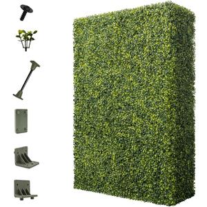 Bynbbur Artificial Hedge Wall 36" Lx54 Hx6 W Boxwood Hedges Outdoor Patio Greenery Walls, Fake Grass Privacy Wall Screens, Office Living Room Divider, Wedding Party Décor