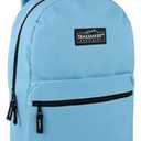 Trail Maker Classic 17Inch Backpack Light Blue Adjustable Padded Shoulder Straps