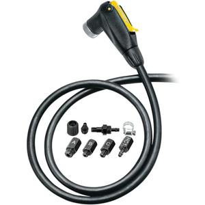Topeak SmartHead Upgrade Kit  Universal Pump Head Conversion with Extra-Long Hose, Air Release Button, and Mounting Hardware  Fits Presta & Schrader Valves for Floor Pumps