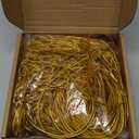 Vercraft 200 Pcs Gold Stretch Loops with Pre Tied Bows Metallic Elastic Ribbon String Elastic Cord for Gift Boxes Tags Gift Wrapping Crafts(10 Inch,Gold)