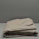 MooMee Bedding Duvet Cover Set 100% Washed Cotton Linen Like Textured Breathable Durable Soft Comfy (Heathered Tannish Linen Grey, King 104"x90")
