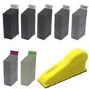 Micro Zip Detail Sander 70PCS Sandpaper-Grit 400 600 800 1000 1500 2000 3000, 3.5x 1Micro Sander Tool for Small Projects Wet Dry, Hook and Loop Detail Sander for Crafts and Woodworking