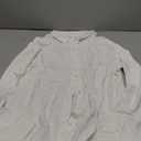 Astylish Womens V Neck Roll up Sleeve Button Down Blouses Tops, small