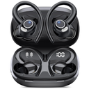 Wireless Earbuds, Bluetooth 5.4 Headphones Sport Over Ear Buds With ENC Mic | Noise Cancelling, 48H, Wireless Earphone With Earhooks, Stereo Deep Bass, IP7 Waterproof ear bud for Workout Running, Black