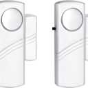 Security Door Window Alarm, 90DB Wireless Sensor Door Window Burglar Alarm, Door Alarms for Kids Safety, Easy Installation Doorbell Alarms for Office House Window Pool (2 Pack)
