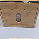 Disposable Face Towel Holder Bamboo Storage Box with 60 XL Towels, Cotton Balls Holders, Facial Towels Container Box with Drawer, Towel XL Organizer for Bathroom, Makeup Remover Dry Wipes Washcloths