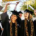 Cindeer Graduation Leis 2025 Braided Honor Cords with Tassels Class of 2025 Ribbon Necklace 47 Inch Graduation Gift Party Accessories for Women and Men (Black and Gold)