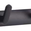 4 Hooks Matte Black Wall Bathroom Towel Hooks Mount Stainless Steel Heavy Duty Shower Wall Coat Rack Hooks Rail Decorative Bath Hooks for Hangin,Hats Hook kitchen Towel Wall Hook Rack for Hanging (13.4*1.2inch (34*3cm))