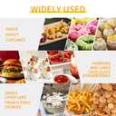 Aufind 6pcs Cake Boxes with Cake Board, 19x14x4.5 Inches White Bakery Boxes with Large Window for Quarter Sheet Cakes, Donuts, Cupcakes, Pastry & Pies