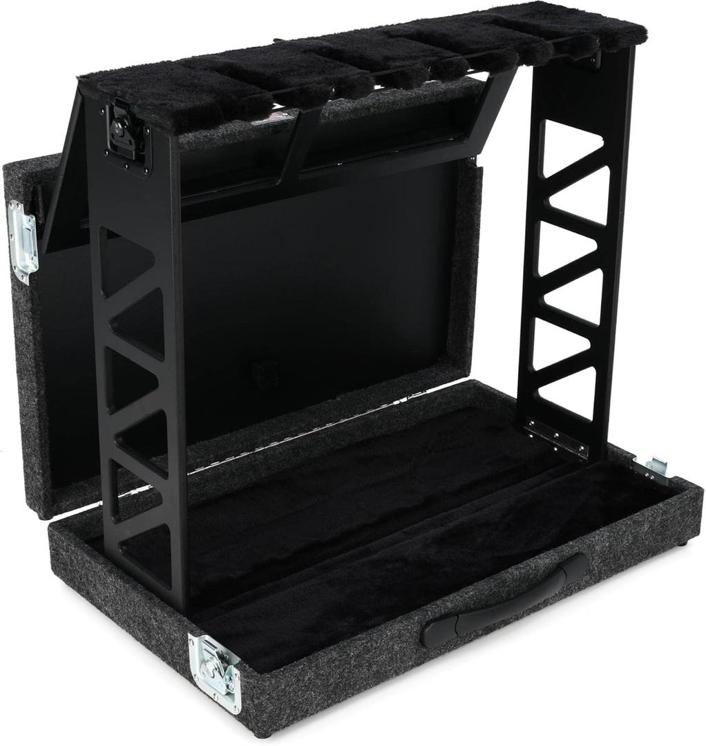 Gator Cases Rack Style Guitar Stand, Holds up to (4) Acoustic, Electric, or Bass Guitars (GTRSTD4)